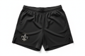 Black LA Row Athletic Shorts with logo on left leg